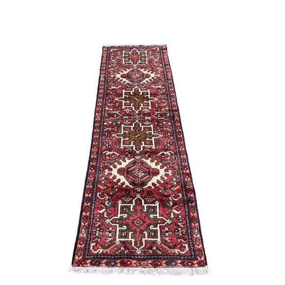2’ 1 X 6’ 5” Heriz Wool Runner Rug - Picture 1 of 6